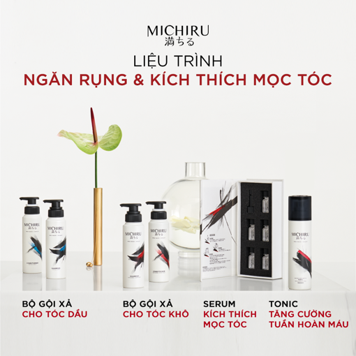 Ảnh của Dầu xả Michiru Ngăn Gãy Rụng 95% & Làm Dày Tóc Dành Cho Da Đầu Nhờn 180g