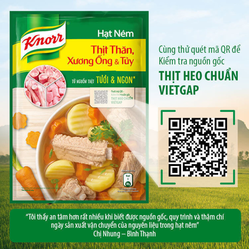 Ảnh của Hạt nêm Knorr Thịt Thăn, Xương Ống Và Tuỷ 1.8kg