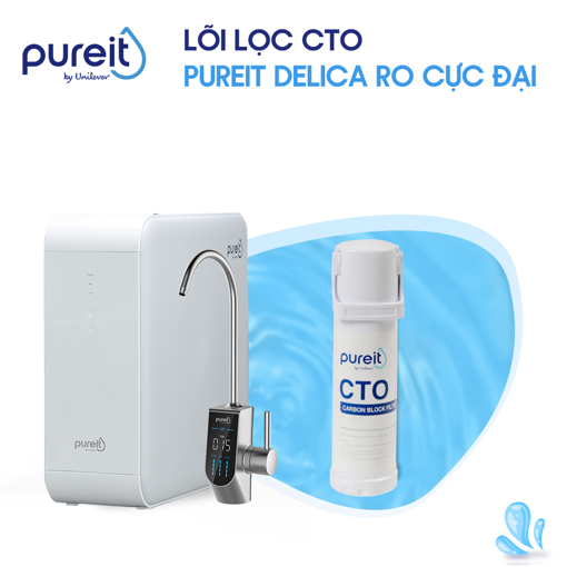 Ảnh của Lõi lọc CTO Pureit Delica UR5840 Âm Tủ Bếp (DIY)