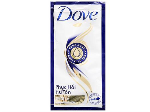 Ảnh của Dây 10 gói Kem xả Dove Phục hồi hư tổn 6g