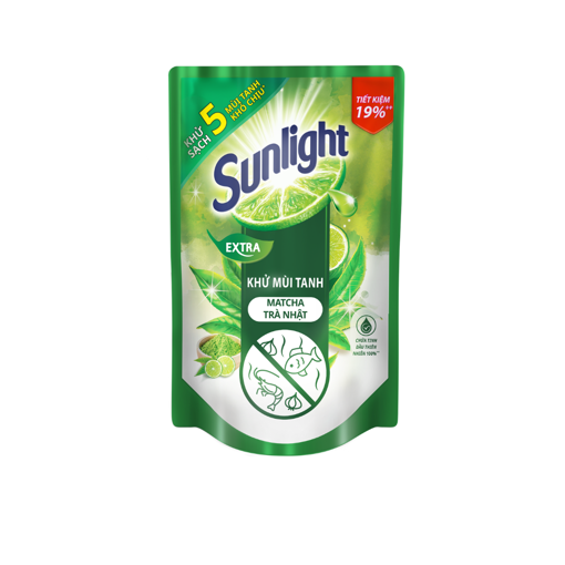 Ảnh của Nước rửa chén Sunlight Khử mùi tanh Matcha Trà Nhật Túi 750g