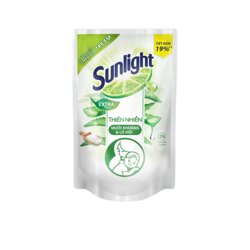 Ảnh của Nước rửa chén Sunlight Thiên Nhiên Lô Hội và Muối khoáng Túi 750g