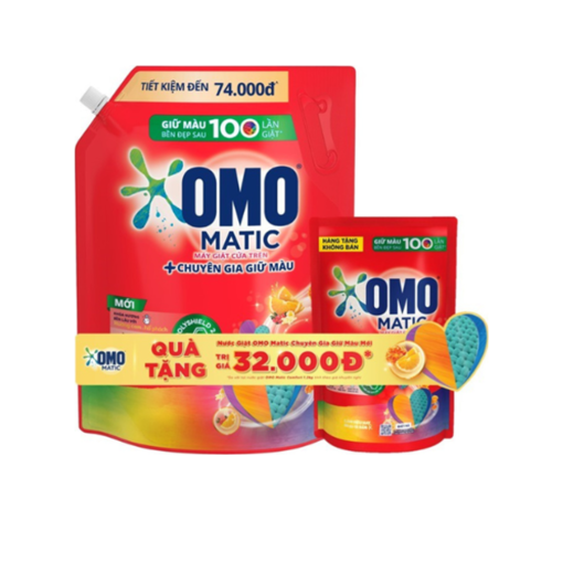 Ảnh của [Tặng OMO 350g] Nước giặt OMO Matic Chuyên gia Giữ màu Cửa trên 3.6kg