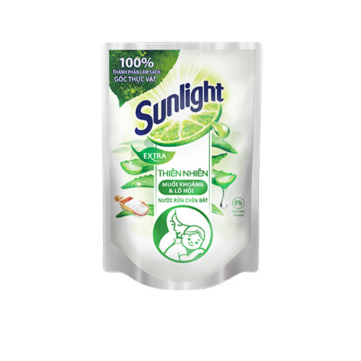 Ảnh của Nước rửa chén Sunlight Thiên nhiên Muối khoáng Lô hội túi 750g