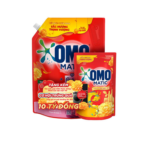 Ảnh của [Tặng OMO 400g] Nước giặt OMO Matic Comfort hoa Hồng Ecuador Cửa trên 3.6kg