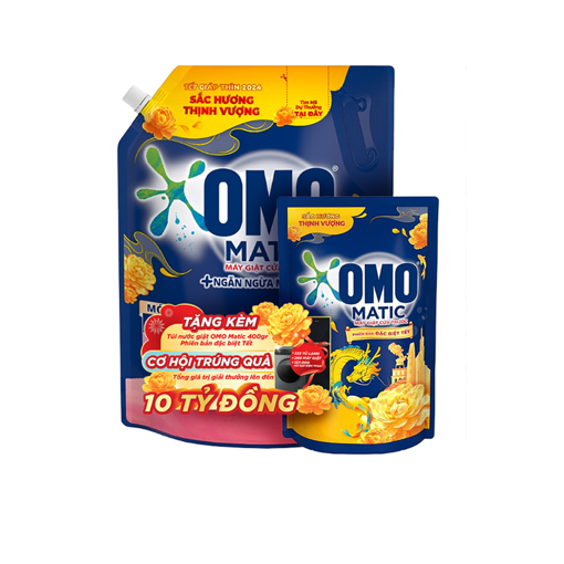 Ảnh của [Tặng OMO 400g] Nước giặt OMO Matic Ngăn ngừa mùi ẩm mốc Cửa trước 3.6kg