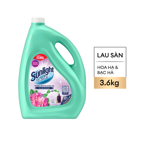 Ảnh của Nước Lau Sàn Sunlight Tinh Dầu Thảo Mộc Hoa Hạ & Bạc Hà 3.6kg