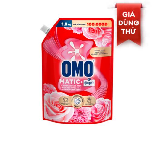 Ảnh của Nước giặt OMO Comfort hương Hoa Hồng Ecuador Cửa trên 1.8kg