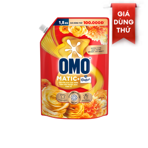 Ảnh của Nước giặt OMO Comfort Tinh dầu thơm Cửa trên 1.8kg