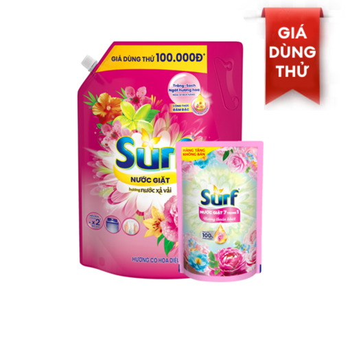 Ảnh của [Tặng Nước giặt 350g] Nước giặt Surf Cỏ hoa Diệu kỳ 2.9kg