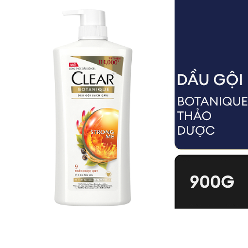 Ảnh của Dầu gội Sạch Gàu Clear Botanique 9 Thảo Dược Quý 900g