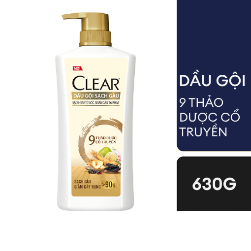 Ảnh của Dầu gội Clear 9 Thảo dược cổ truyền 630g