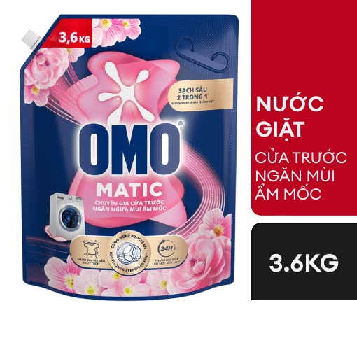 Ảnh của Nước giặt OMO Ngăn ngừa mùi ẩm mốc Cửa trước 3.6kg