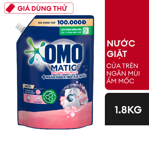 Ảnh của Nước giặt OMO Ngăn ngừa mùi ẩm mốc Cửa trước 1.8kg