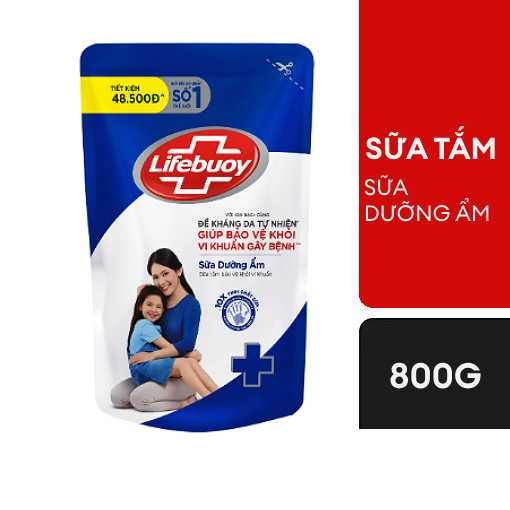 Ảnh của Sữa tắm Lifebuoy Sữa dưỡng ẩm túi 800g