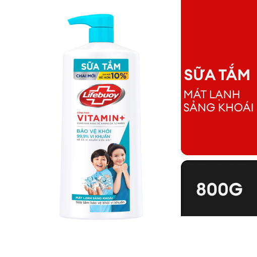 Ảnh của Sữa tắm Lifebuoy Vitamin+ Mát lạnh sảng khoái 800g