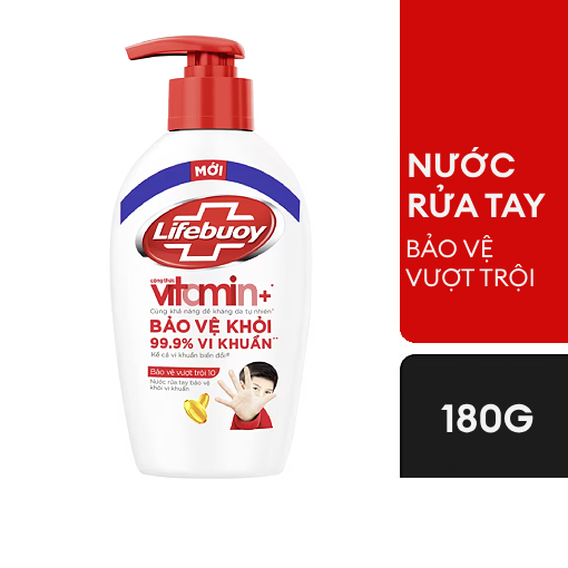 Ảnh của Nước rửa tay Lifebuoy Vitamin Bảo vệ vượt trội 10 180g