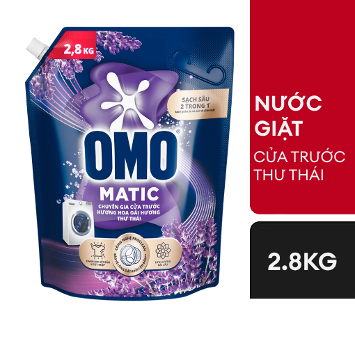 Ảnh của Nước giặt OMO Khử mùi thơm Thư thái Cửa trước 2.8kg