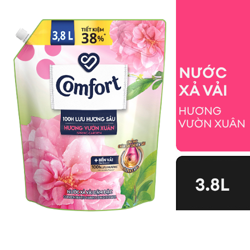 Ảnh của Nước xả vải Comfort Lưu hương sâu hương Vườn xuân 3.8l