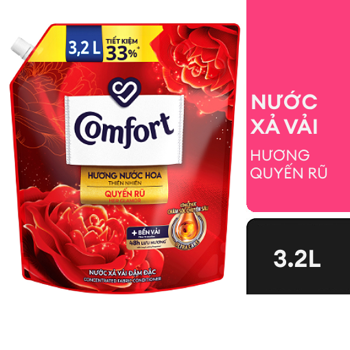 Ảnh của Nước xả vải Comfort hương Nước hoa Jennie 3.2l