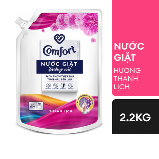 Ảnh của Nước giặt Comfort dưỡng vải hương Thanh Lịch túi 2.2kg