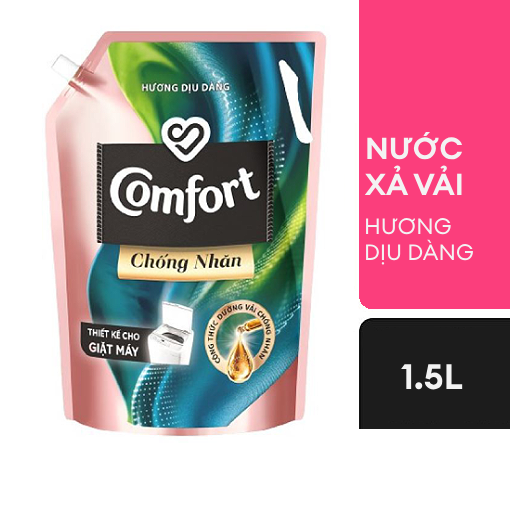 Ảnh của Nước xả vải Comfort Chống Nhăn Hương Dịu Dàng túi 1.5l