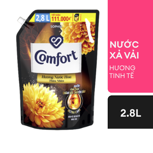 Ảnh của Nước xả vải Comfort Hương nước hoa thiên nhiên Sophia túi 2.8l