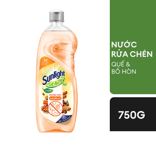 Ảnh của Nước rửa chén Sunlight hương Quế Bồ hòn 750g