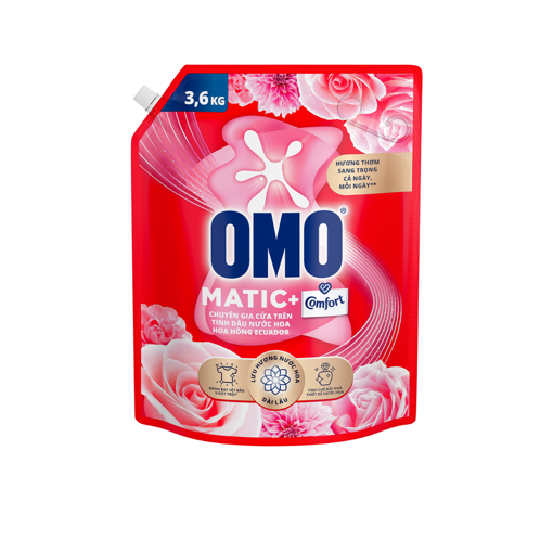 Ảnh của Nước giặt OMO Comfort hương Hoa Hồng Ecuador Cửa trên 3.6kg