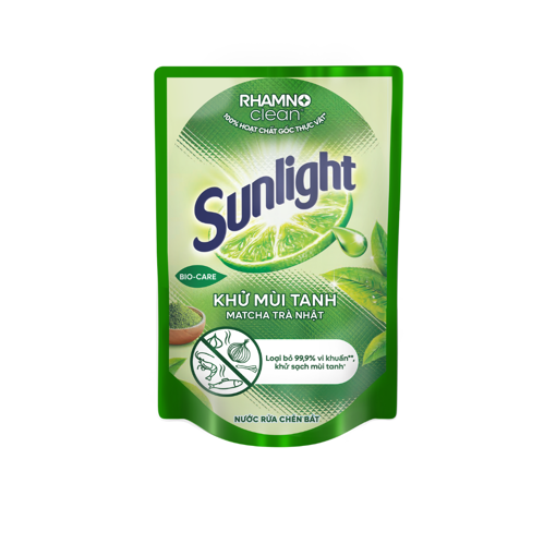 Ảnh của Nước rửa chén Sunlight Khử mùi tanh Matcha Trà nhật túi 720g