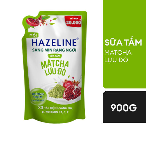 Ảnh của Sữa tắm Hazeline Matcha Lựu đỏ túi 900g