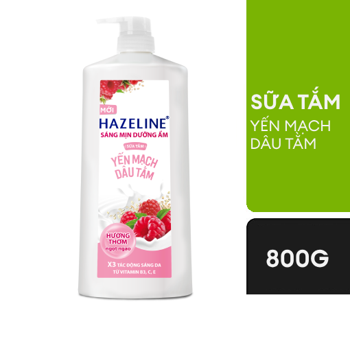 Ảnh của Sữa tắm Hazeline Sáng da dưỡng ẩm Yến mạch Dâu tằm 800g