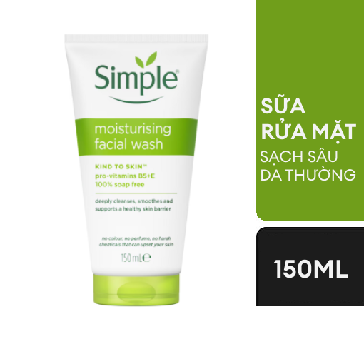 Ảnh của Sữa rửa mặt Simple Làm sạch sâu hiệu quả cho da thường 150ml