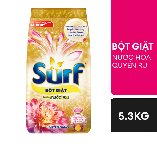 Ảnh của Bột giặt Surf hương Nước hoa Duyên Dáng 5.3kg