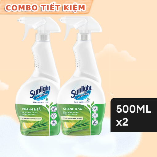 Ảnh của Combo 2 chai Nước lau đa năng Sunlight Chanh & Sả 500ml