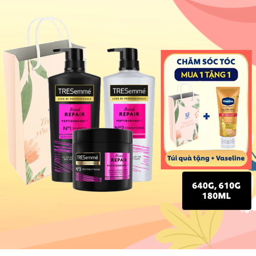 Ảnh của Combo Dầu gội + Dầu gội + Kem ủ TREsemmé Bond repair