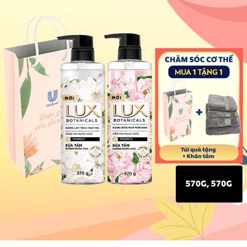 Ảnh của Combo 2 chai Sữa tắm Lux Lan tiên & Tràm trà và Hồng Pháp Nồng Nàn 570g