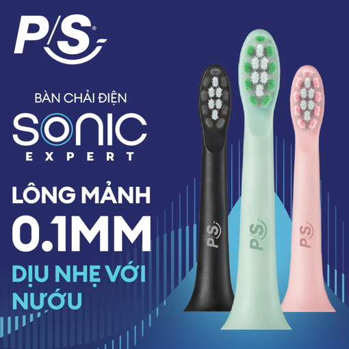 Ảnh của Đầu Bàn Chải Điện P/S Sonic Expert Sạch Mảng Bám 8X - Hồng