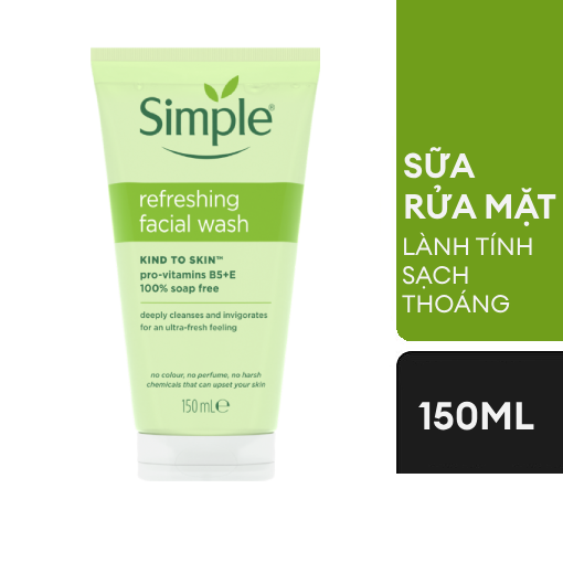 Ảnh của Sữa rửa mặt Simple Sạch thoáng trông khỏe mịn màng 150ml