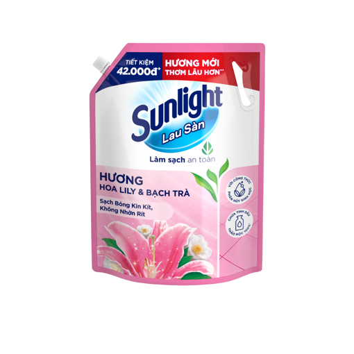 Ảnh của Nước lau sàn Sunlight Tinh đầu thảo mộc Lily Hương Thảo túi 3.6kg