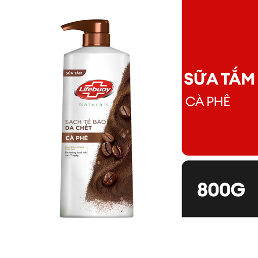 Ảnh của Sữa tắm Lifebuoy Sạch tế bào da chết Cà phê 800g