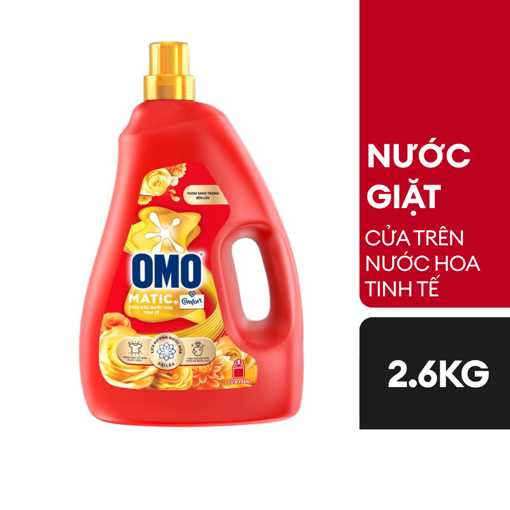 Ảnh của Nước giặt OMO Tinh dầu Nước hoa Tinh tế Cửa trên 2.6kg