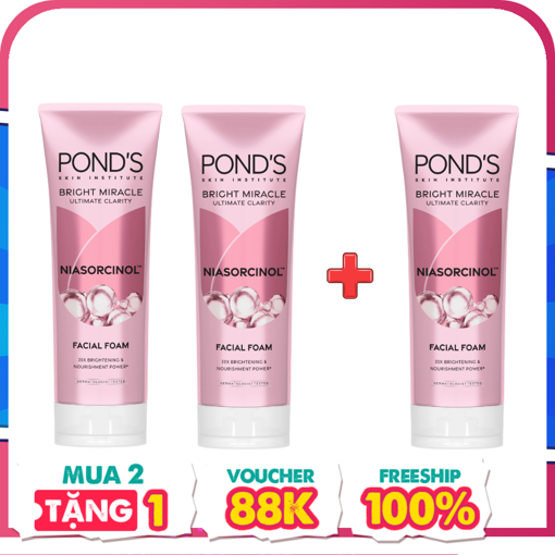 Ảnh của [Mua 1 tặng 1] Combo 2 Sữa rửa mặt Pond's Sáng da 50g