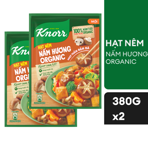 Ảnh của [HSD: 26/11/25] Combo 2 Hạt nêm Knorr Nấm hương 380g