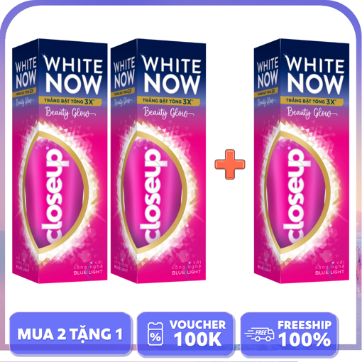 Ảnh của [MUA 2 TẶNG 1] Closeup White Now Beauty Glow 100g