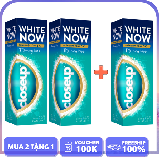 Ảnh của [MUA 2 TẶNG 1] Closeup White Now Morning Kiss 100g