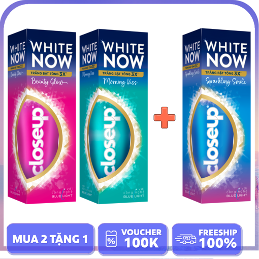 Ảnh của [MUA 2 TẶNG 1] Closeup White Now - Trắng Bật Tông 3X Tức Thì 100g