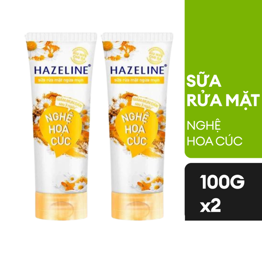 Ảnh của Combo 2 Gel rửa mặt Hazeline Nghệ & Hoa cúc 100g