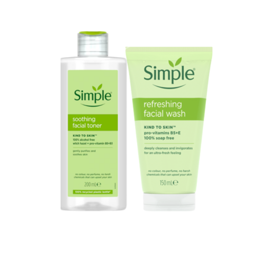 Ảnh của Combo Nước Hoa Hồng Simple 200Ml + Sữa Rửa Mặt Simple 150Ml