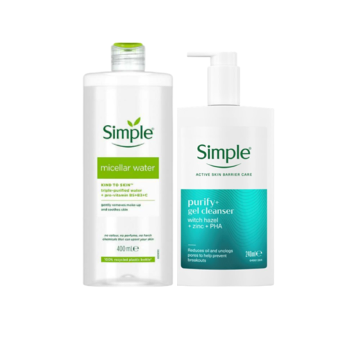 Ảnh của Combo Nước Tẩy Trang Dịu Nhẹ Simple 200Ml + Sữa Rửa Mặt Ngừa Mụn Simple 240Ml